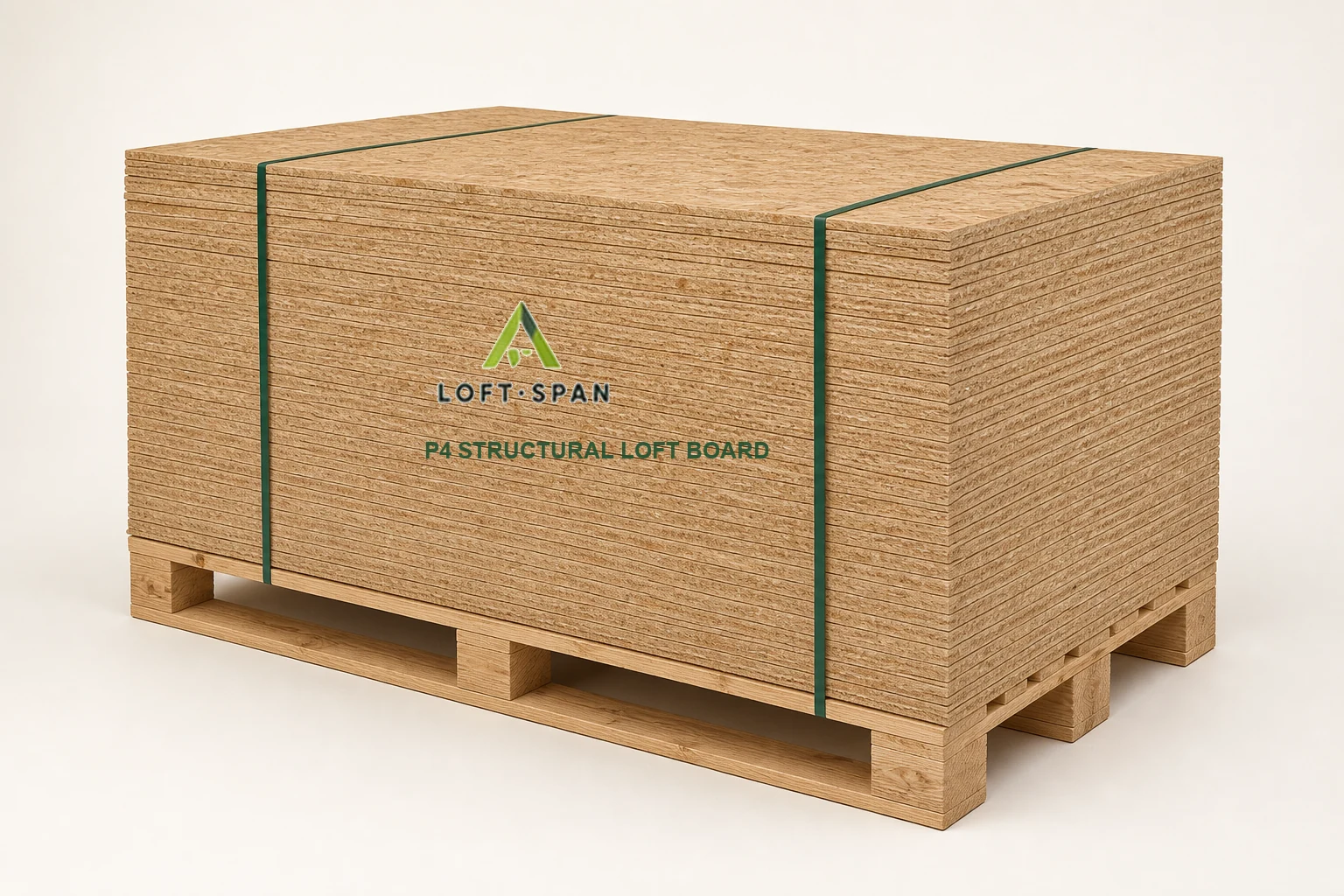 Pallet of Loftspan structural loft boards